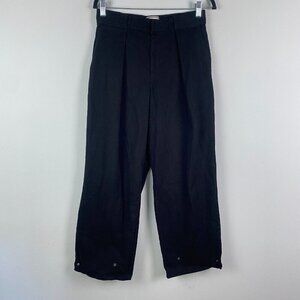 Desigual Playful Release High Rise Crop Pleated Pants Womens Large
